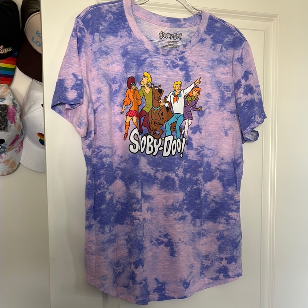 Purple and Pink Tie-Dye Short Sleeve Tee